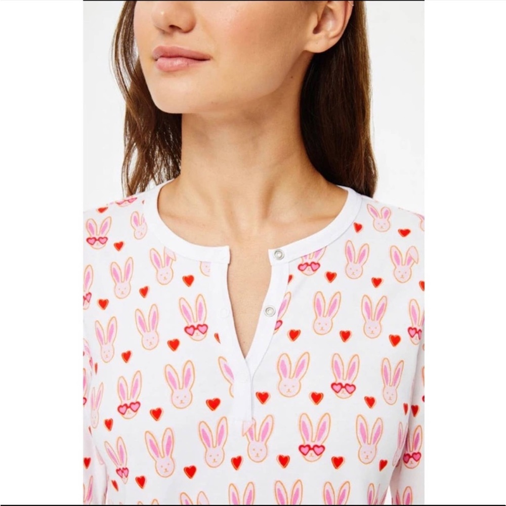 Roller rabbit bunny lovestruck pajamas